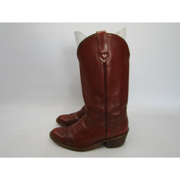 Frye Mens Size 9 D Brown Leather Western Cowboy Boots main image 10